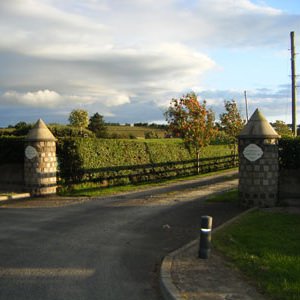 Gate leading to Auntie Pat's luxury boarding kennels and cattery